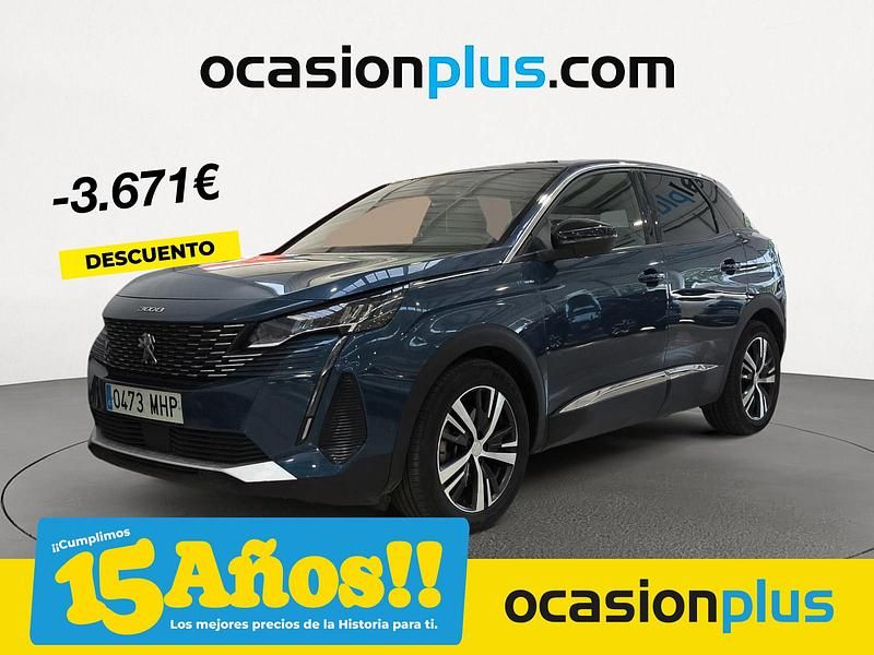 Azul Usado 2023 Peugeot 3008 Allure SUV | 22.390 € (Buen precio) - Imagen 1/4
