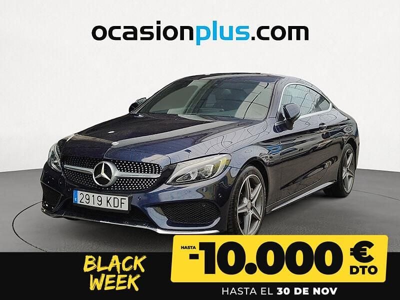 Azul Usado 2016 Mercedes C220 AMG Coupe | 22.690 € (Buen precio) - Imagen 1/4