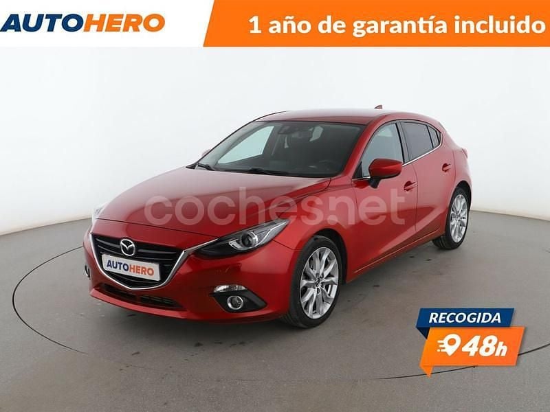 Rojo Usado 2015 Mazda 3 Luxury Berlina | 15.199 € (Precio justo) - Imagen 1/3