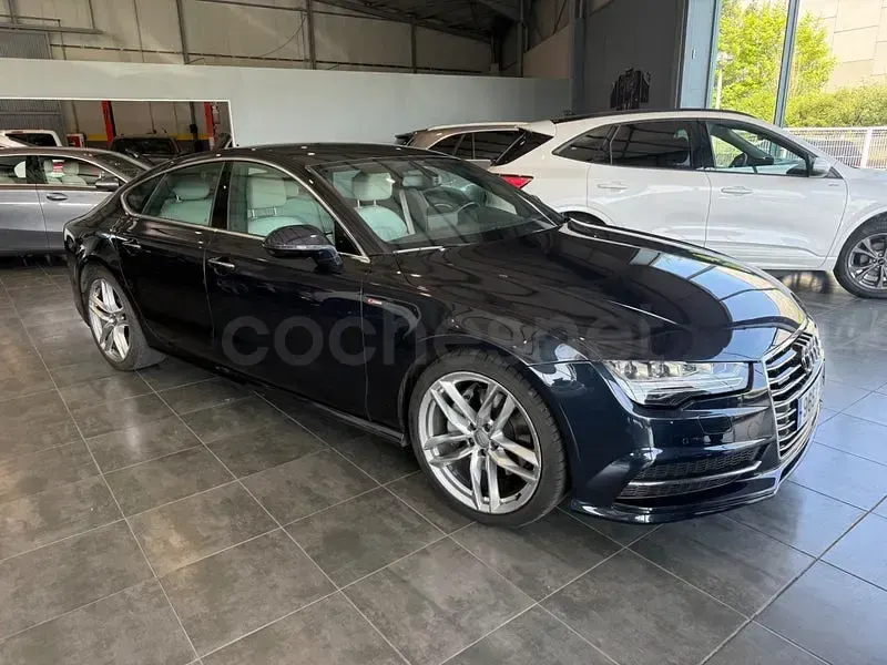 Usado Audi A7 Sportback S-Line 272 CV (200 kW) 2017 Azul Utilitario