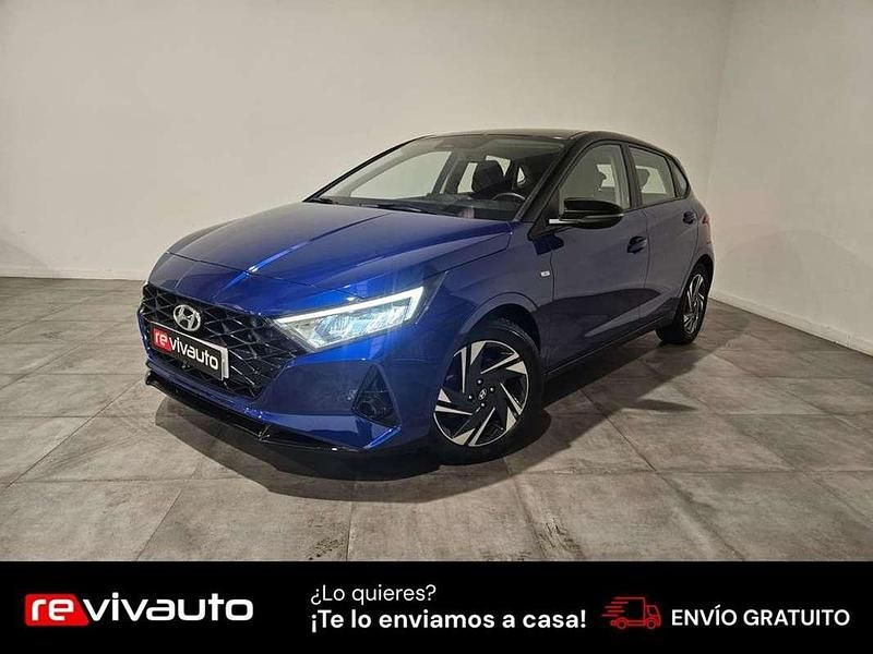 Azul Usado 2021 Hyundai i20 Berlina | 15.990 € (Un poco caro) - Imagen 1/4