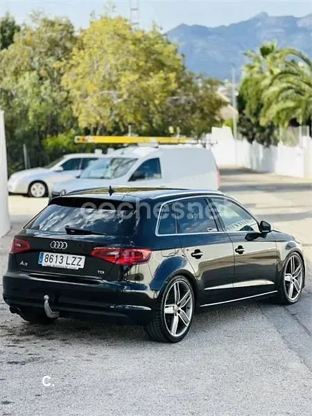 Usado Audi A3 S-Line 150 CV (110 kW) 2015 Negro Berlina
