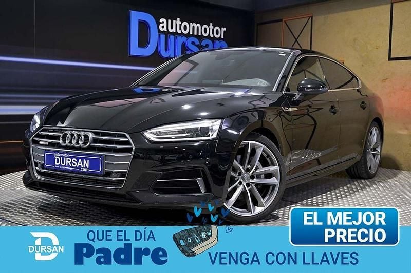 Usado Audi A5 Sportback S-Line 218 CV (160 kW) 2018 Negro Utilitario