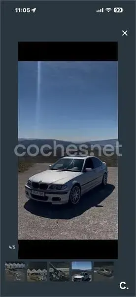 Usado BMW 320 150 CV (110 kW) 2005 Gris / plata Berlina