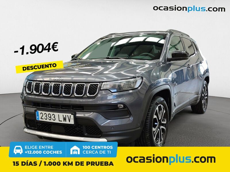 Azul Usado 2022 Jeep Compass Limited SUV | 20.390 € (Precio justo) - Imagen 1/4