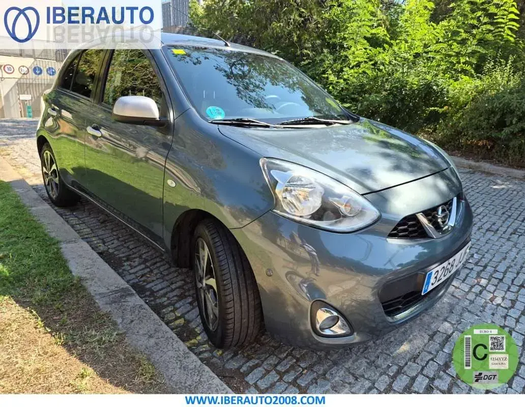 Usado Nissan Micra N-TEC 80 CV (58 kW) 2015 Gris Utilitario