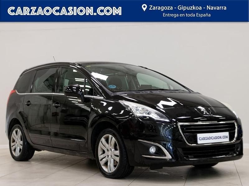 Negro Usado 2015 Peugeot 5008 Allure Monovolumen | 9900 € (Precio justo) - Imagen 1/4