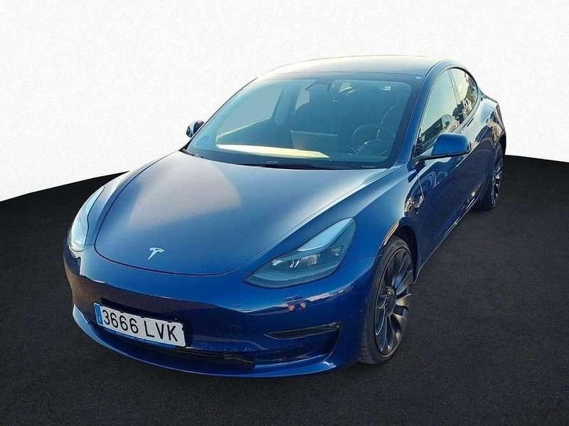 Azul Usado 2021 Tesla Model 3 Performance Berlina | 33.200 € (Un poco caro) - Imagen 1/4