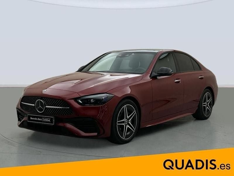 Usado Mercedes C220 200 CV (147 kW) 2022 Rojo jacinto Berlina