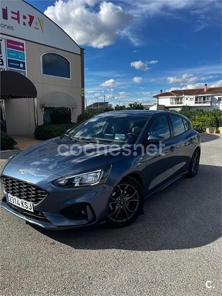 Usado Ford Focus ST-Line 125 CV (91 kW) 2018 Azul Berlina