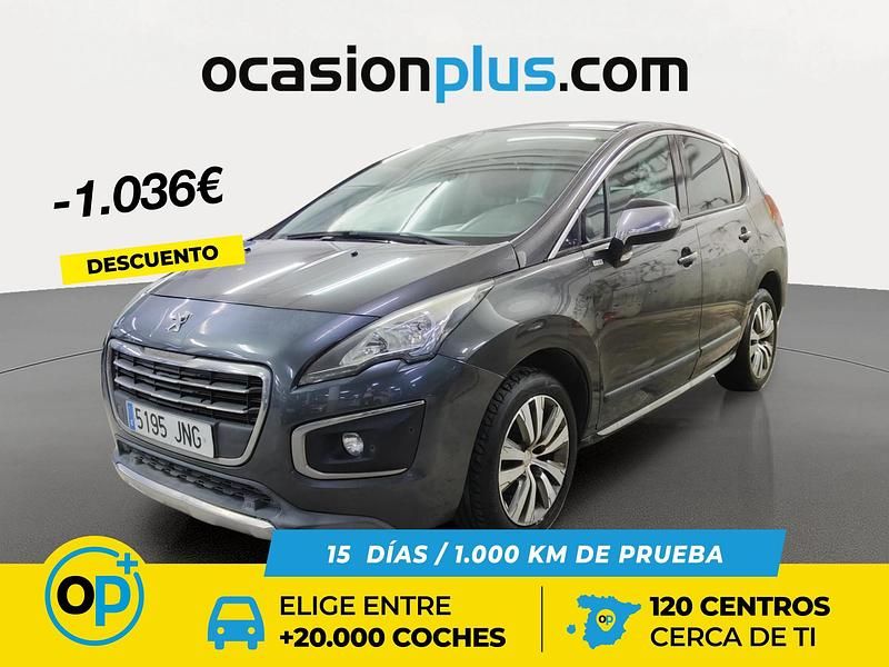 Usado Peugeot 3008 Style 120 CV (88 kW) 2016 Gris Monovolumen