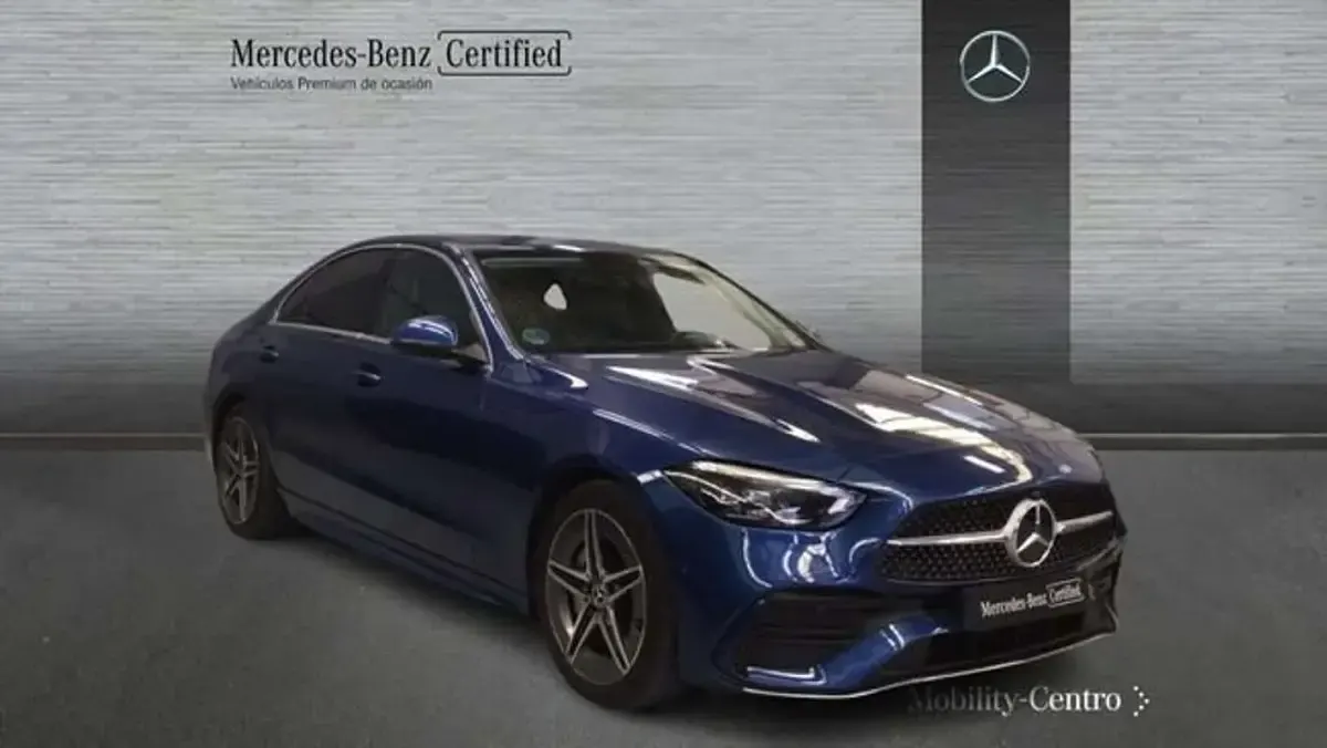 Usado Mercedes C200 207 CV (152 kW) 2021 Azul Berlina