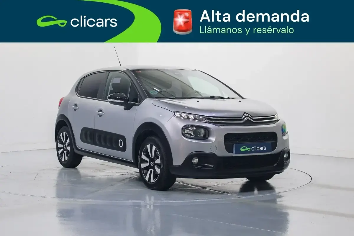 Usado Citroën C3 Feel 83 CV (61 kW) 2019 Gris / plata Utilitario