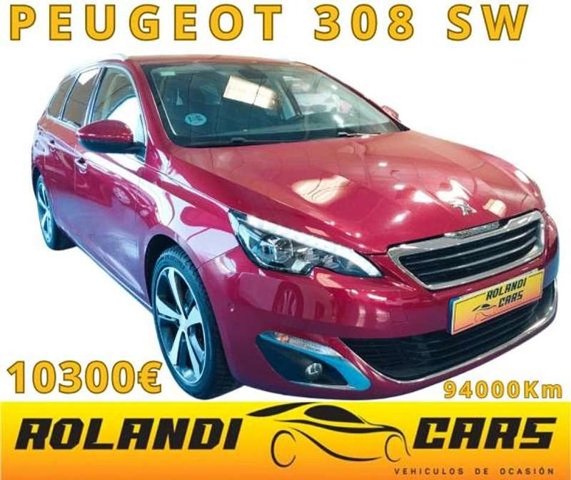 Usado Peugeot 308 SW Allure 131 CV (96 kW) 2015 Rojo Familiar
