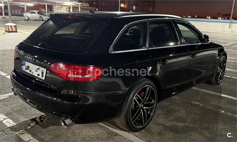 Usado Audi A4 143 CV (105 kW) 2009 Negro Familiar