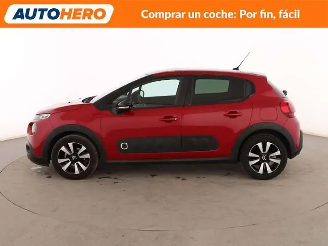 Usado Citroën C3 Feel 75 CV (55 kW) 2018 Rojo Utilitario