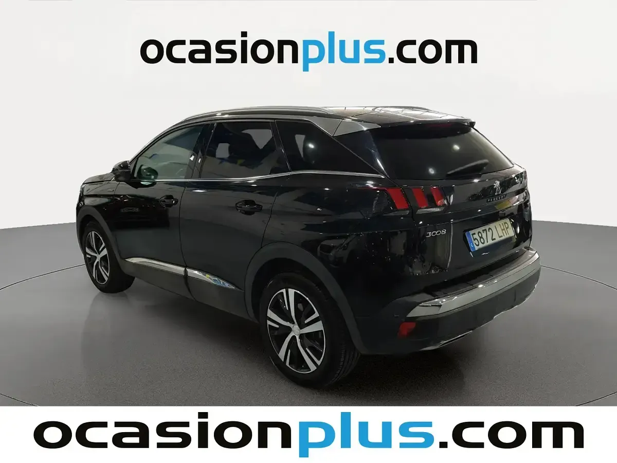 Usado Peugeot 3008 GT-line 130 CV (95 kW) 2020 Negro SUV