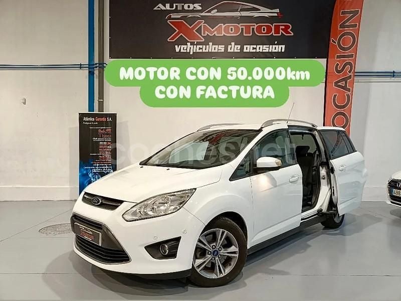 Blanco Usado 2015 Ford Grand C-Max Titanium Monovolumen | 9990 € (Un poco caro) - Imagen 1/4