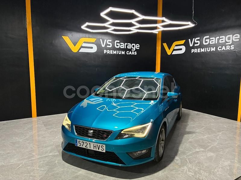 Azul Usado 2014 Seat Leon FR Berlina | 12.900 € (Precio justo) - Imagen 1/4