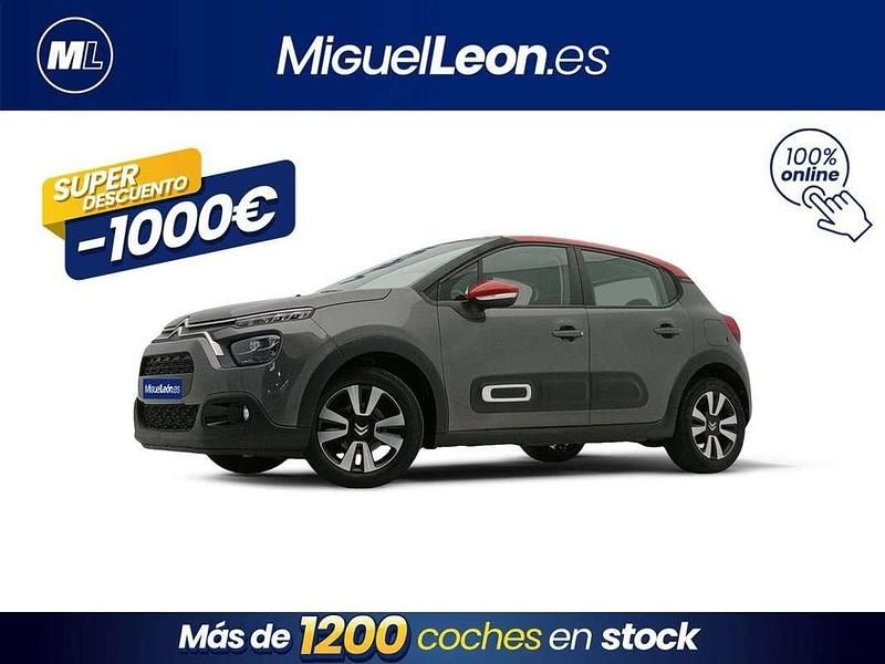Gris Usado 2022 Citroën C3 Feel Utilitario | 9985 € (Buen precio) - Imagen 1/3