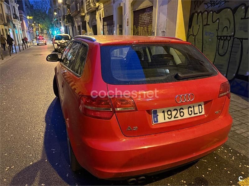 Usado Audi A3 Ambition 160 CV (117 kW) 2009 Rojo Berlina