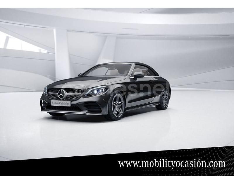 Graphite grey metallic paint Usado 2019 Mercedes C220 AMG line Descapotable | 39.900 € (Precio justo) - Imagen 1/4
