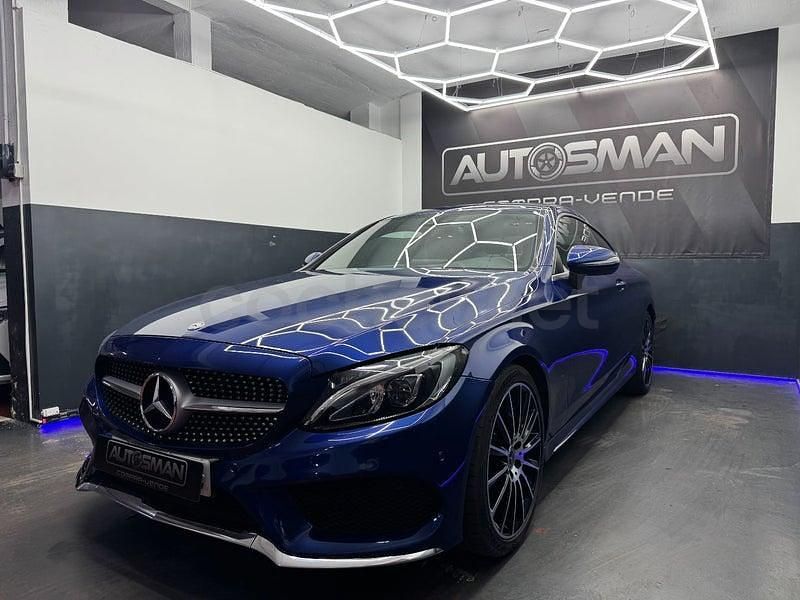 Usado Mercedes C220 170 CV (125 kW) 2017 Azul Coupe