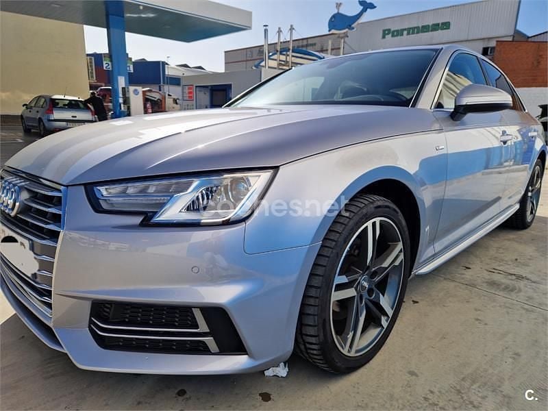 Usado Audi A4 S-Line 150 CV (110 kW) 2018 Gris / plata Berlina