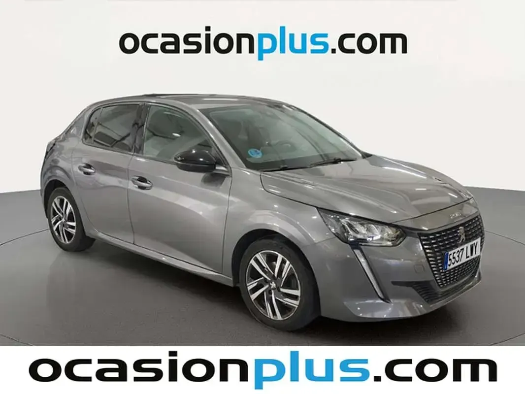 Usado Peugeot 208 Allure 102 CV (75 kW) 2022 Gris Utilitario