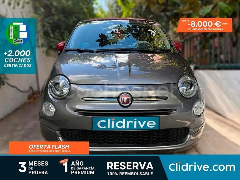 Gris / plata Usado 2023 Fiat 500C Dolcevita Descapotable | 12.990 € (Precio justo) - Imagen 1/3