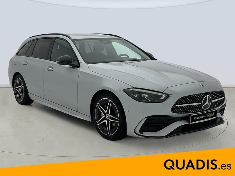 Usado Mercedes C220 AMG line 200 CV (147 kW) 2025 Gris plata Familiar