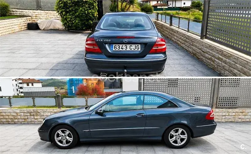 Usado Mercedes CLK200 Avantgarde 163 CV (119 kW) 2003 Gris / plata Coupe