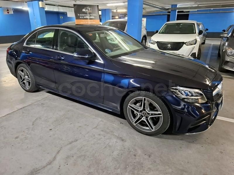 Usado Mercedes C200 184 CV (135 kW) 2018 Azul Berlina