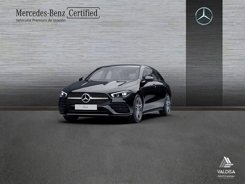 Negro Usado 2022 Mercedes CLA200 AMG line Berlina | 34.550 € (Precio justo) - Imagen 1/4