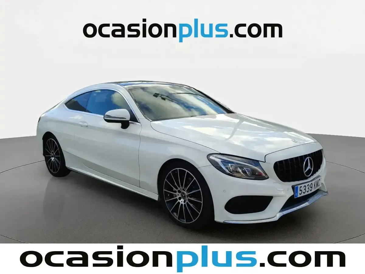Usado Mercedes C220 170 CV (125 kW) 2018 Blanco Coupe