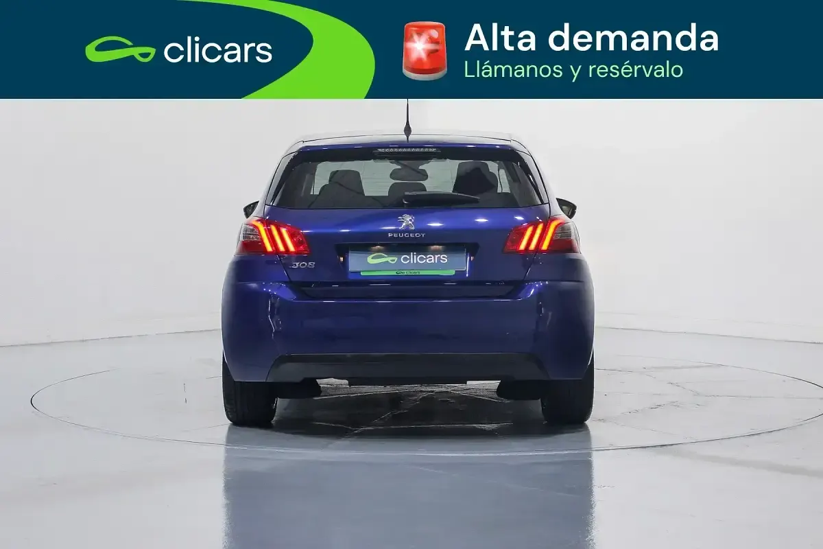 Usado Peugeot 308 Allure 130 CV (95 kW) 2019 Azul Berlina