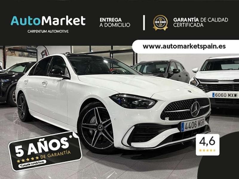 Blanco Usado 2023 Mercedes C200 AMG Line Premium Plus Berlina | 37.500 € - Imagen 1/4