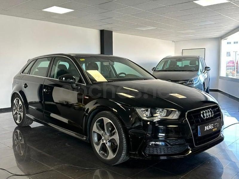 Usado Audi A3 S-Line 150 CV (110 kW) 2016 Negro Berlina