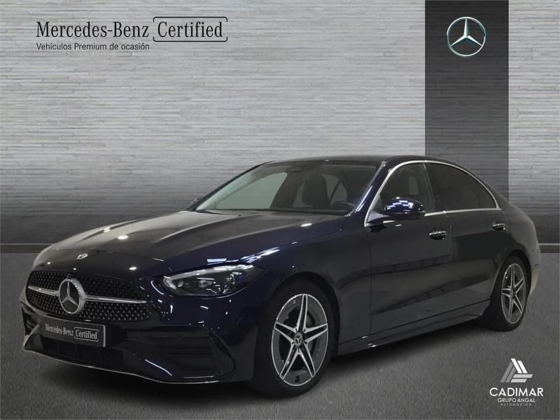 Azul Usado 2022 Mercedes C220 AMG line Berlina | 42.500 € (Un poco caro) - Imagen 1/4