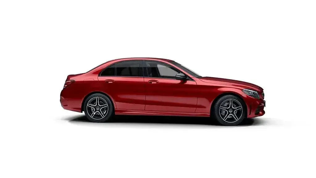 Usado Mercedes C200 AMG line 160 CV (117 kW) 2020 Rojo Berlina
