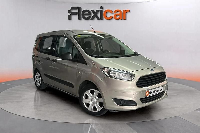Gris Usado 2015 Ford Tourneo Courier Ambiente Monovolumen | 9990 € (Precio justo) - Imagen 1/4