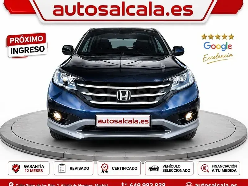 Usado Honda CR-V Elegance 120 CV (88 kW) 2014 Azul SUV