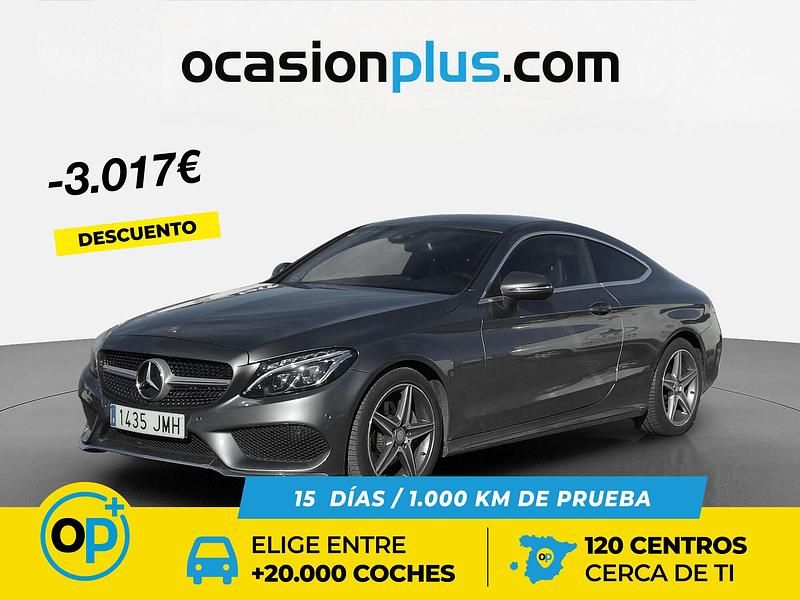 Usado Mercedes C220 170 CV (125 kW) 2016 Gris Coupe