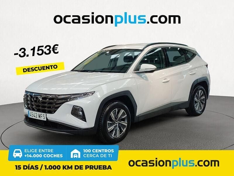 Blanco Usado 2023 Hyundai Tucson SUV | 21.390 € (Precio justo) - Imagen 1/4