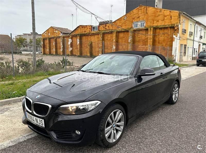 Usado BMW 218 150 CV (110 kW) 2015 Negro Descapotable