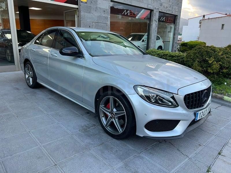 Usado Mercedes C220 AMG line 170 HP (125 kW) 2016 Cinzento Sedan