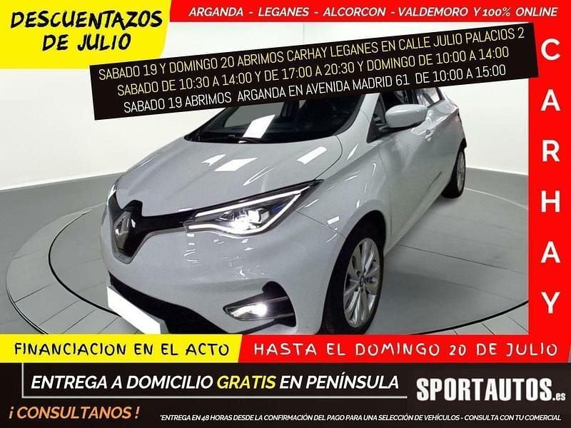 Blanco Usado 2020 Renault Zoe Intens Utilitario | 13.090 € (Precio justo) - Imagen 1/4