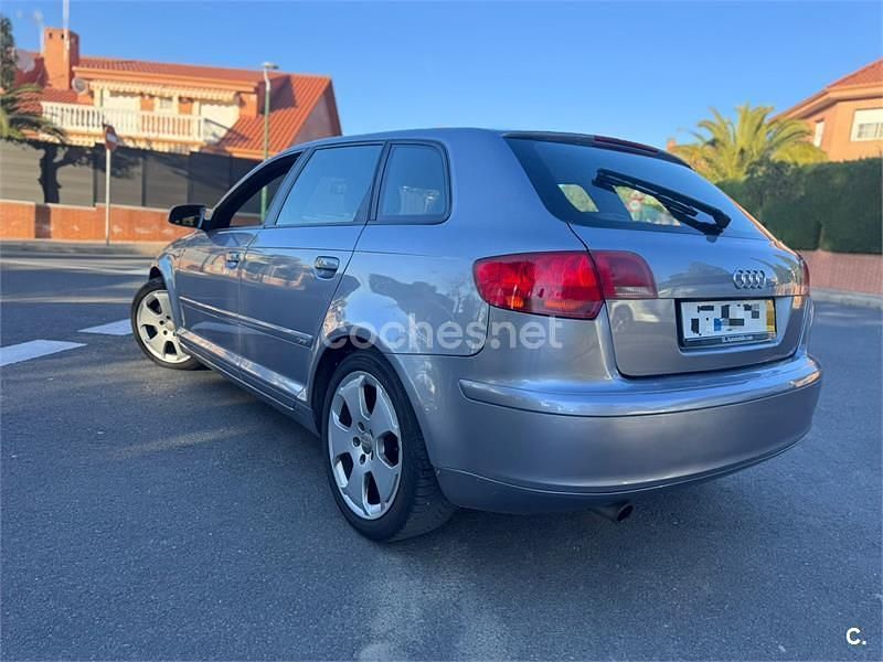 Usado Audi A3 S-Line 102 CV (75 kW) 2007 Gris / plata Utilitario