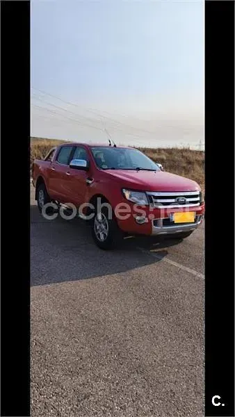Usado Ford Ranger XLT 150 CV (110 kW) 2014 Rojo Pickup/Camioneta