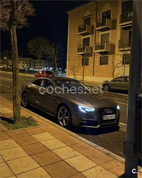 Usado Audi A5 245 CV (180 kW) 2013 Gris / plata Coupe